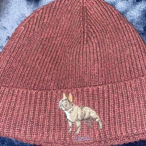 Burgundy Ralph Lauren polo hat